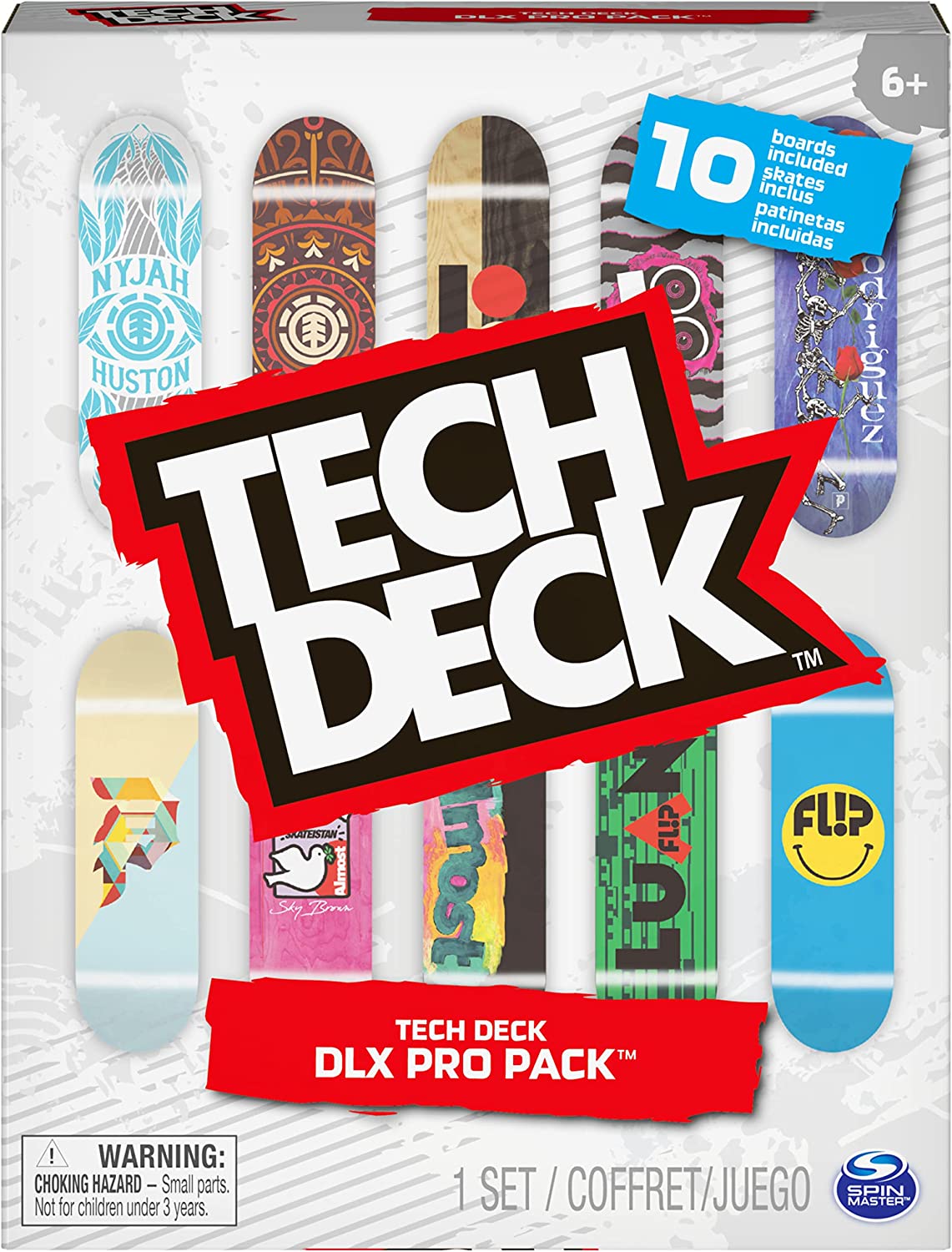 Tech Deck, DLX Pro 10-Pack of Collectible Fingerboards