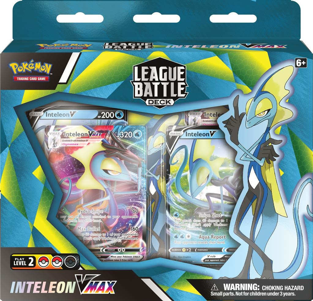 pokemon trading card game crown zenith booster pack Inteleon VMAX League Battle Deck