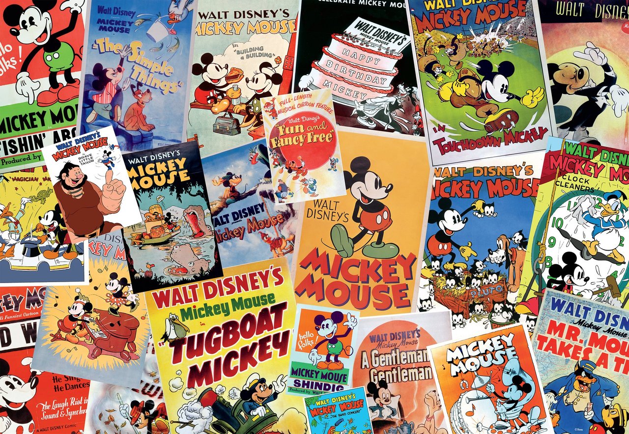 Disney Mickey Mouse Vintage Collage (1500 pc puzzle)
