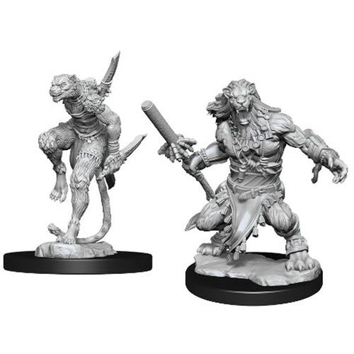 Magic the Gathering Unpainted Miniatures: W3 Wild Nacatls