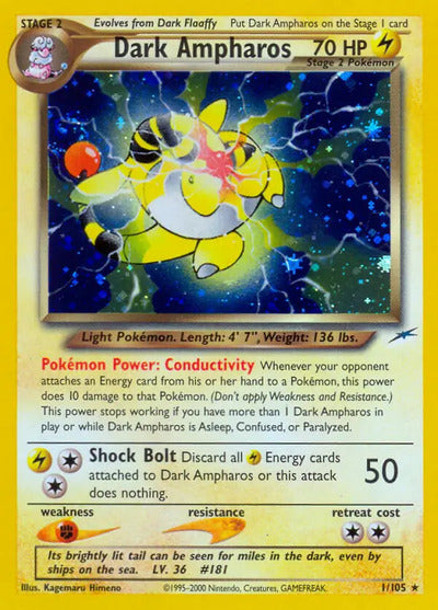 Dark Ampharos 001/105 Unlimited Neo Destiny