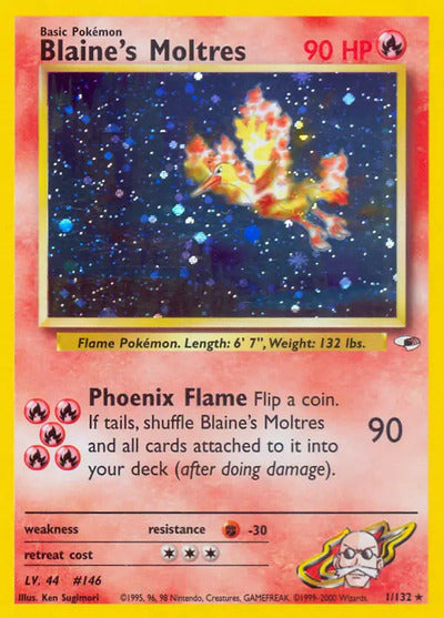Blaine's Moltres 001/132 Unlimited Gym Heroes