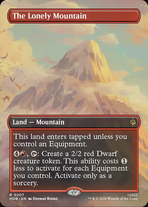 HOB: The Lonely Mountain (Borderless) (0207) (Foil)