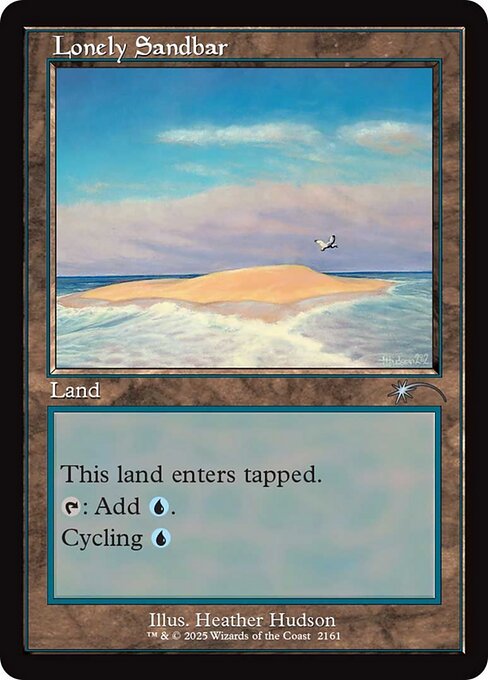 SLD: Lonely Sandbar (Retro Frame)