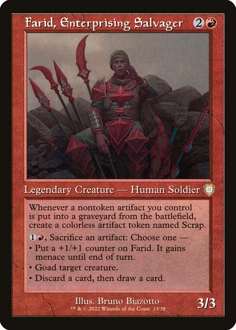 BRC: Farid, Enterprising Salvager (Retro Frame)