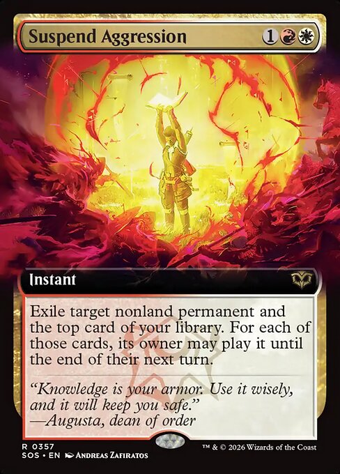 SOS: Suspend Aggression (Extended Art)