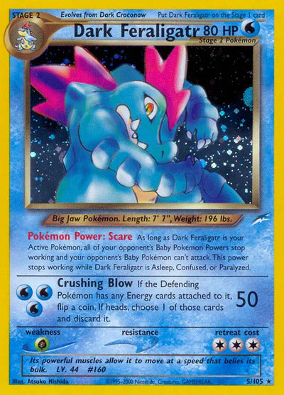 Dark Feraligatr 005/105 Unlimited Neo Destiny