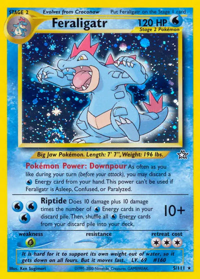 Feraligatr (5) 005/111 Unlimited Neo Genesis
