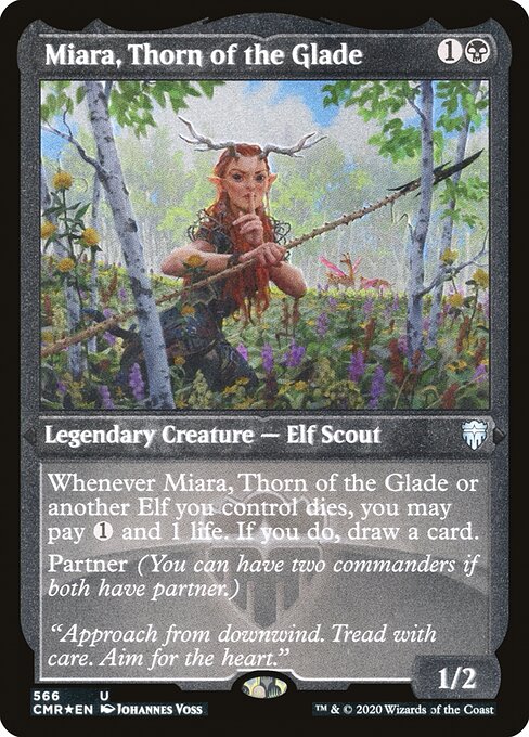 CMR: Miara, Thorn of the Glade (Foil Etched)