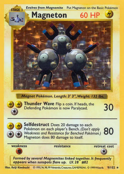 Magneton 009/102 Unlimited Base Set Shadowless