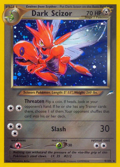 Dark Scizor 009/105 Unlimited Neo Destiny