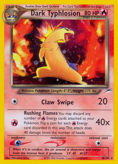 Dark Typhlosion 010/105 Unlimited Neo Destiny