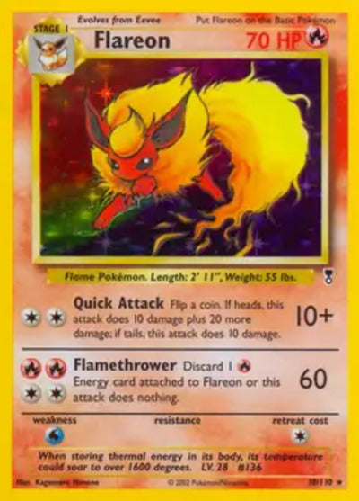 Flareon 010/110 Unlimited Legendary Collection