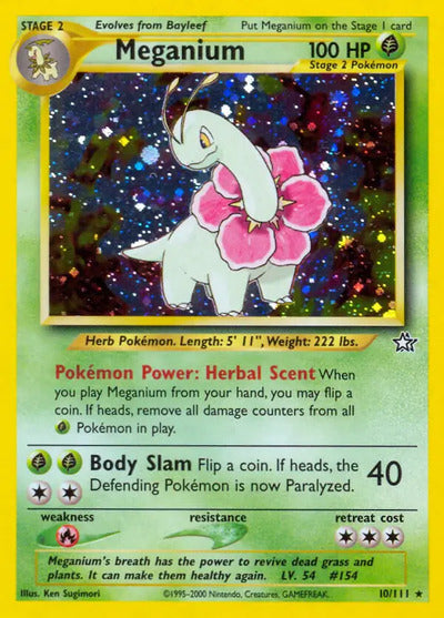 Meganium (10) 010/111 Unlimited Neo Genesis