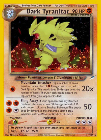 Dark Tyranitar 011/105 Unlimited Neo Destiny