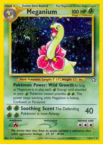 Meganium (11) 011/111 Unlimited Neo Genesis