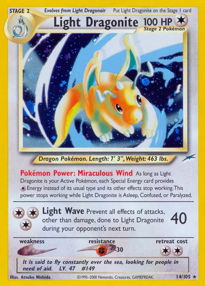 Light Dragonite 014/105 Unlimited Neo Destiny