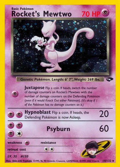 Rocket's Mewtwo 014/132 Unlimited Gym Challenge