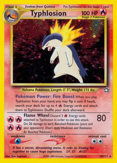 Typhlosion (18) 018/111 Unlimited Neo Genesis