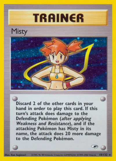 Misty (18) 018/132 Unlimited Gym Heroes