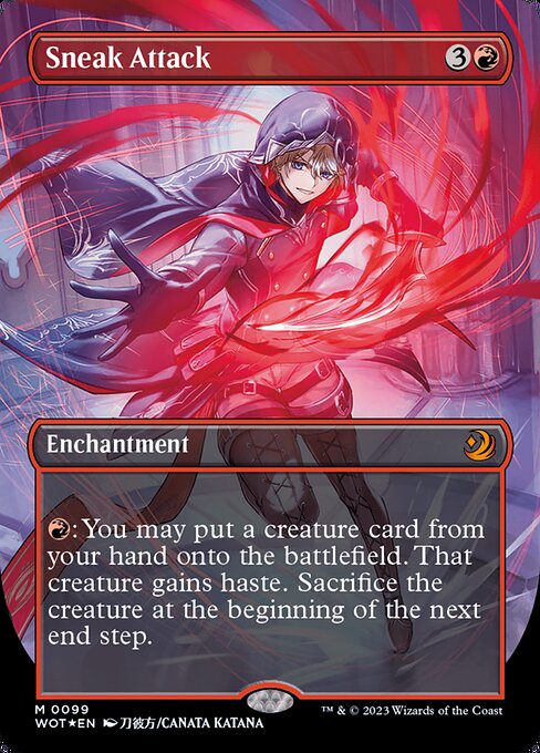 WOT: Sneak Attack (Anime Borderless) (Confetti Foil)