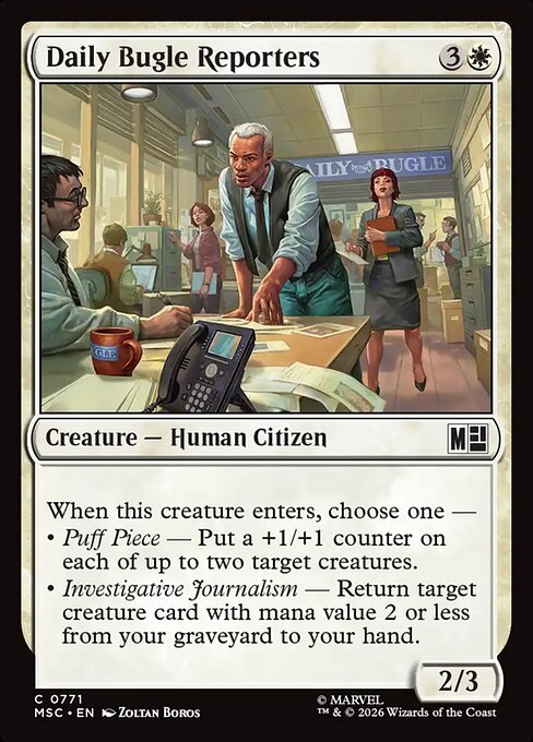 MSC: Daily Bugle Reporters