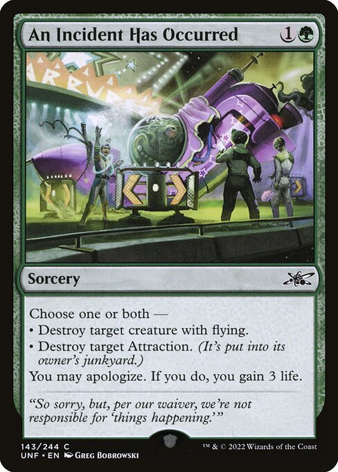 UNF: An Incident Has Occurred (Foil)