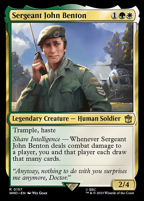 WHO: Sergeant John Benton