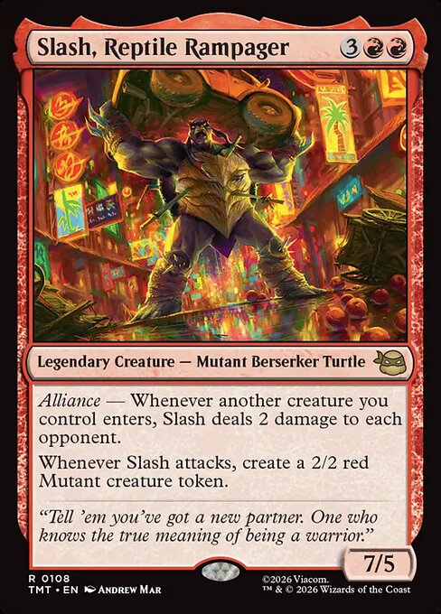 TMT: Slash, Reptile Rampager (Foil)
