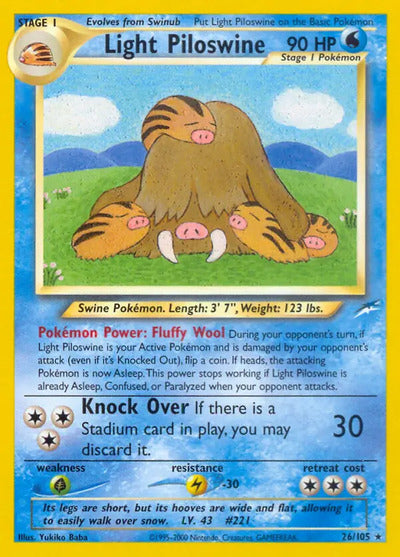 Light Piloswine 026/105 Unlimited Neo Destiny