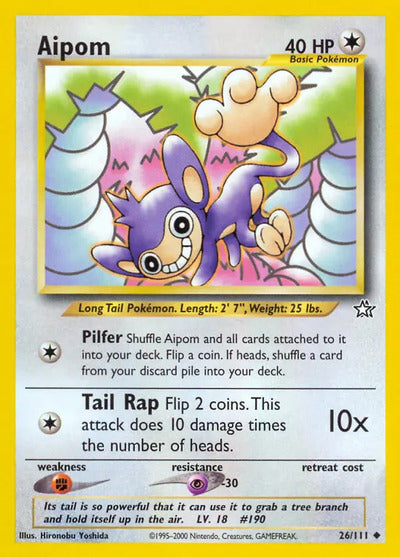 Aipom 026/111 Unlimited Neo Genesis