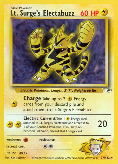 Lt. Surge's Electabuzz (27) 027/132 Unlimited Gym Heroes