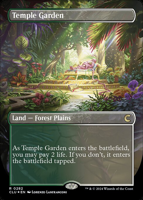 CLU: Temple Garden (Borderless) (Foil)