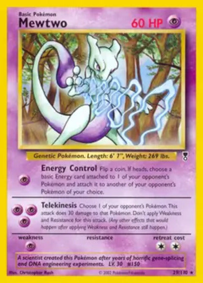 Mewtwo 029/110 Unlimited Legendary Collection