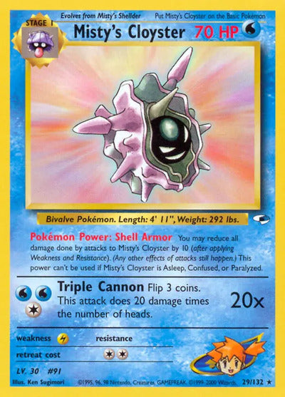 Misty's Cloyster 029/132 Unlimited Gym Heroes