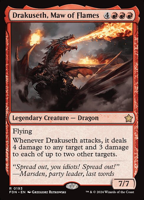 FDN: Drakuseth, Maw of Flames (Foil)
