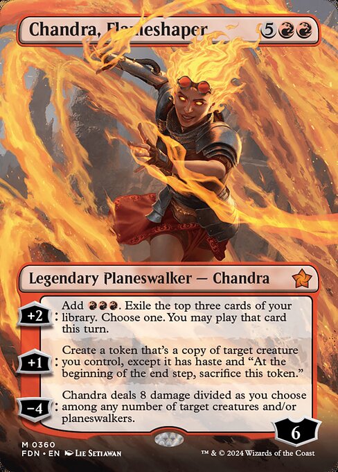 FDN: Chandra, Flameshaper (Borderless) (Foil)