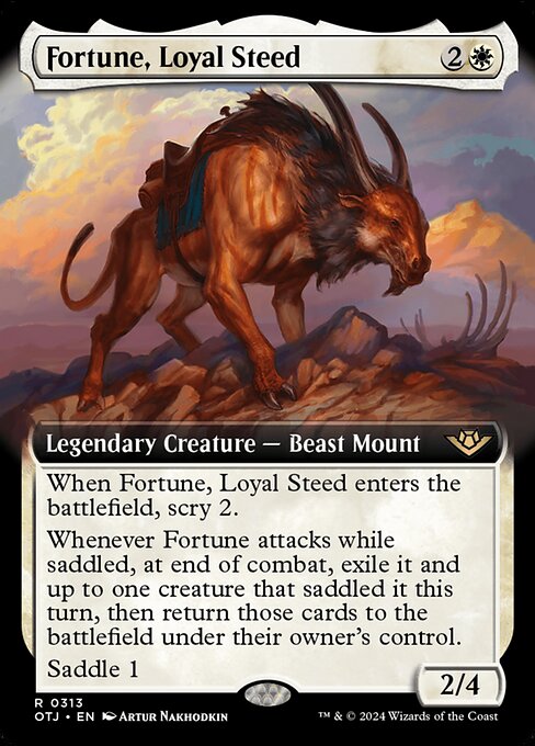 OTJ: Fortune, Loyal Steed (Extended Art) (Foil)