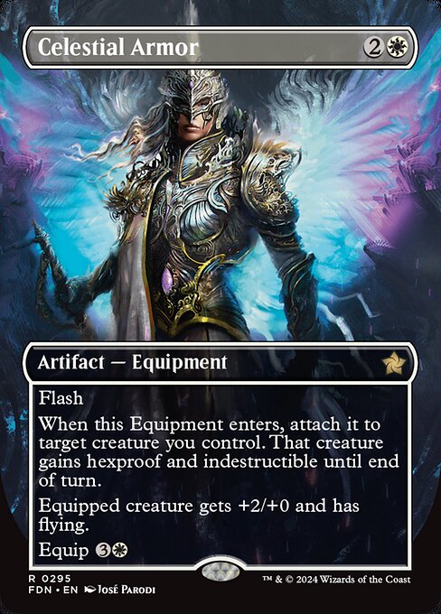 FDN: Celestial Armor (Borderless) (Foil)