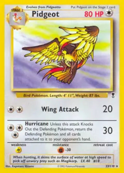 Pidgeot 033/110 Unlimited Legendary Collection