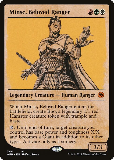 AFR: Minsc, Beloved Ranger (Showcase) (Foil)