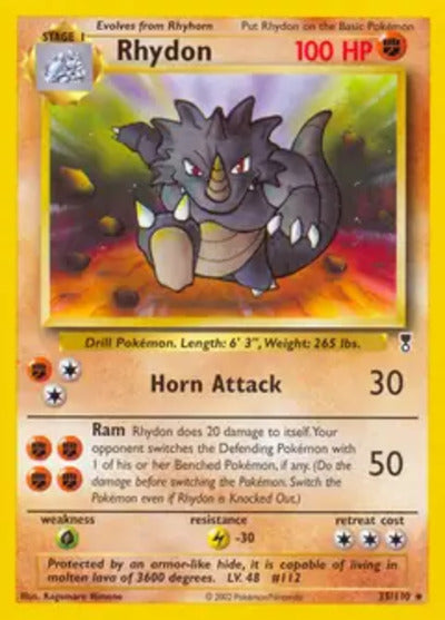 Rhydon 035/110 Unlimited Legendary Collection
