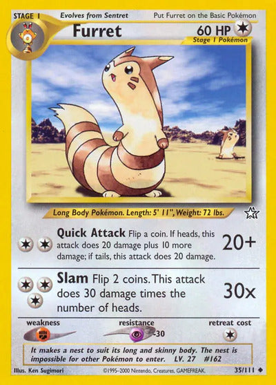 Furret 035/111 Unlimited Neo Genesis