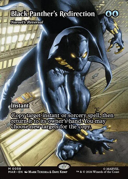MAR: Black Panther's Redirection - Narset's Reversal (Borderless)