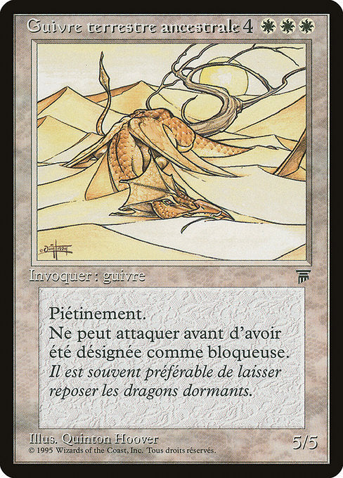 REN: Elder Land Wurm (French) - "Guivre terrestre ancestorale"