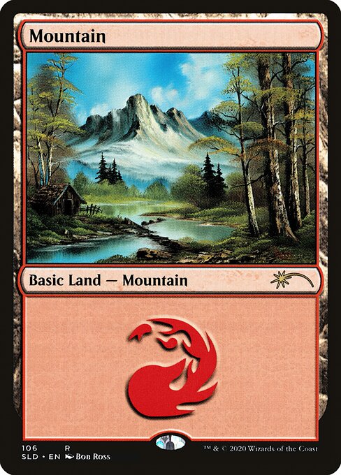 SLD: Mountain (106) (Bob Ross) (Foil)