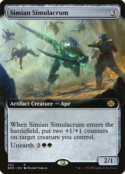 BRO: Simian Simulacrum (Extended Art) (Foil)