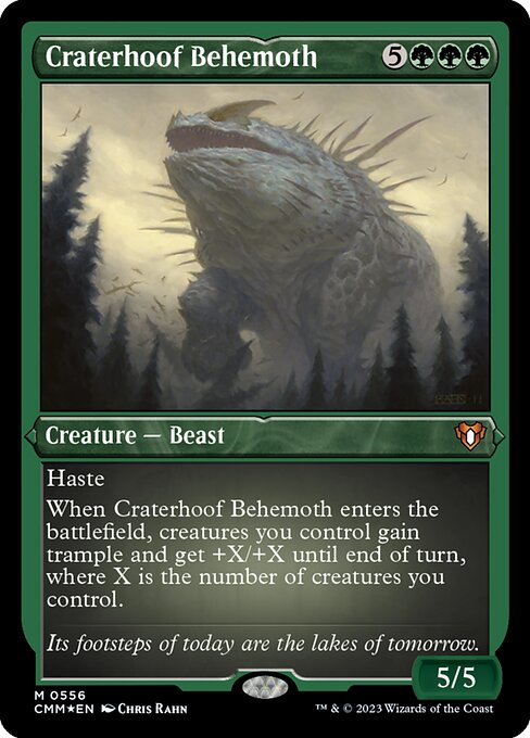 CMM: Craterhoof Behemoth (Foil Etched)