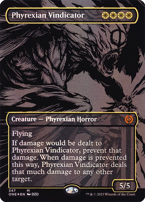 ONE: Phyrexian Vindicator (Oil Slick Raised Foil)