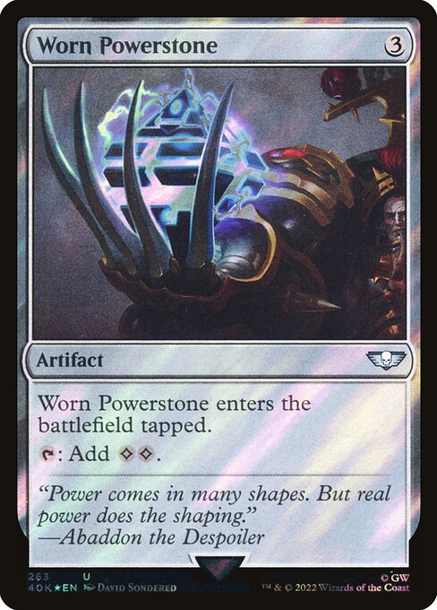 40K: Worn Powerstone (Surge Foil)